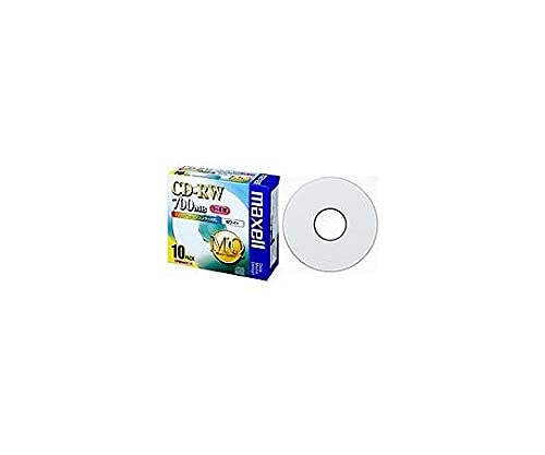 Maxell CD-RW MB 4 X Speed per stampanti a getto d'inchiostro dati, bianco, 10 pezzi custodia 5 mm, confezione da 3, cdrw80pw. s1p10s