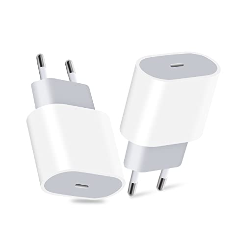 Paquete de 2 Cargadores Cargador rápido de Pared para iPhone 12 13 20W Compatible con iPhone 12 13/13 Pro MAX/12/12 Mini/12Pro /12 Pro Max/11/11 Pro MAX/XS MAX/XR/X iPad Air Mini Cover