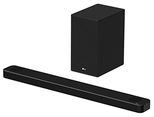 Image of LG SP8A, 420W Powerful Sound Soundbar, 3.1.2 Ch with Meridian, Dolby Atmos, DTS: X, Dolby Vision /HDR 10, Earc, Hdmi in /Out, Bt, Optical, Ai Calibration, Alexa Compatible App (Black)