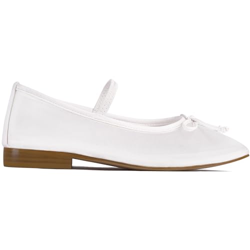 MUCCCUTE Mesh Ballet Flats for Women Round Toe Mesh Mary Jane Flats Shoes with Strap Ballerina Shoes Casual Dressy Office3