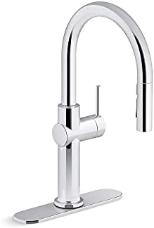 Kohler K-22973-VS Crue Kitchen Sink Faucet, Pre-Rinse Kitchen Faucet, Commercial Faucet, Vibrant Stainless, 2X-Large