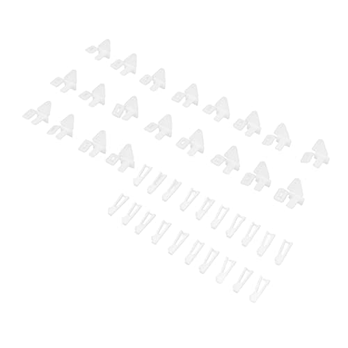 Steuerhörner für RC-Flugzeuge, 20 Sets Mikro-Steuerhörner, Gabelkopf-Kit mit 4 Loch für Schaum-Starrflügelflugzeugen, RC-Flugzeug Zubehör, für Modellebau, DIY Reparaturen, Luftfahrt Hobbyisten