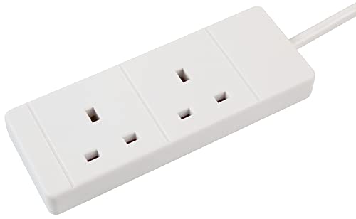 2-Gang 3m White Extension Lead - PRO ELEC PELB1510 - Image 3