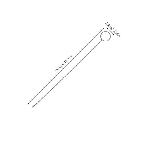 Accesorio para girar bucle y tubo de tela Hoement con gancho de metal plateado 7