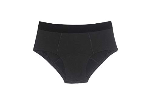 Thinx Super Cotton Brief Period Underwear| Menstrual Underwear| Period Panties Black #TOP10
