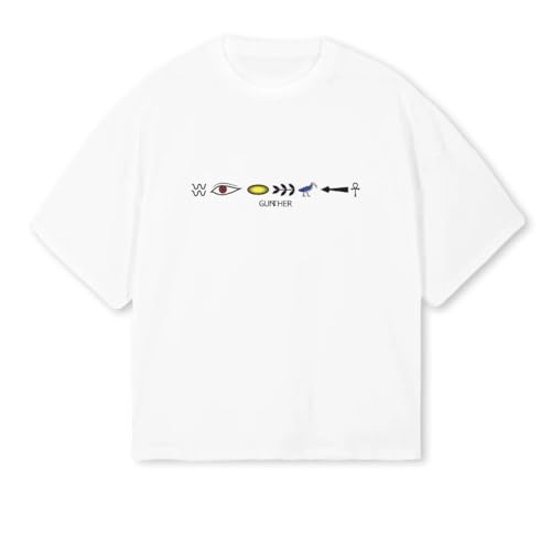GUNTHER Le T-Shirt Symbols en maille de coton premium de Taille M