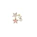 New 2026 1 Pc Stainless Steel Flower Dangle Earrings For Women Cubic Zirconia Cartilage Ear Studs Earrings Helix Tragus Piercing Jewelry Trendy Jewelry Fashion Festival