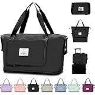 شنطة يد بسعة كبيرة من كيس بري، جافة قابلة للفصل الرطب، مناسبة لصالة الالعاب الرياضية، للسباحة، للامتعة والرحلات، قابلة للطي، 42 × 28 سم، من لوكي بوي (اسود)