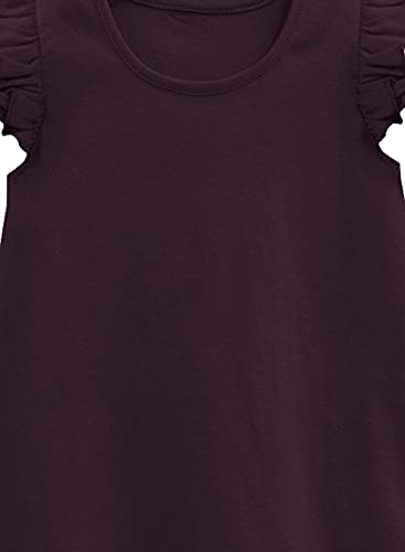 Image of A.T.U.N. (All Things UBER Nice) Girl's Polyester Regular Fit Solid Round Neck Knee Length Regular Top