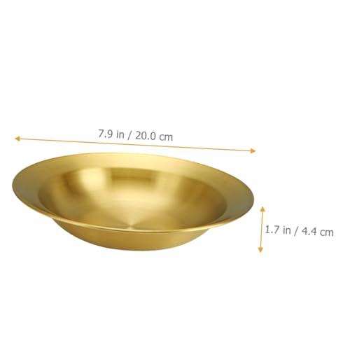 Bowl mezclador acero inoxidable 20cm dorado miniatura 2
