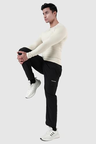 Image of FUAARK Men's Full Sleeve Compression T-Shirt - Athletic Base Layer for Fitness, Cycling, Training, Workout, Tactical Sports Wear
