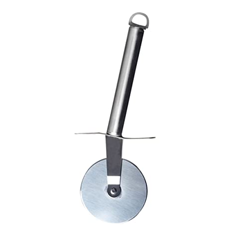 GLEAVI Stainless Steel Pizza Wheel Cutter Sharp Pizza Slicer with Non Slip Grip Handle for Effortless Cutting and Easy to Clean for Home Cooks and Chefs
