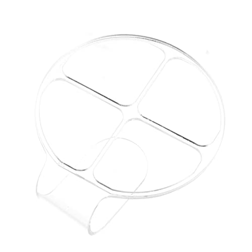 PLAFOPE Acrylic Handheld Makeup Mixing Palette with 4 Compartments Transparent Cosmetic Tray for Mixing and Sample Makeup Ideal Makeup Tool for Artists and Professionals