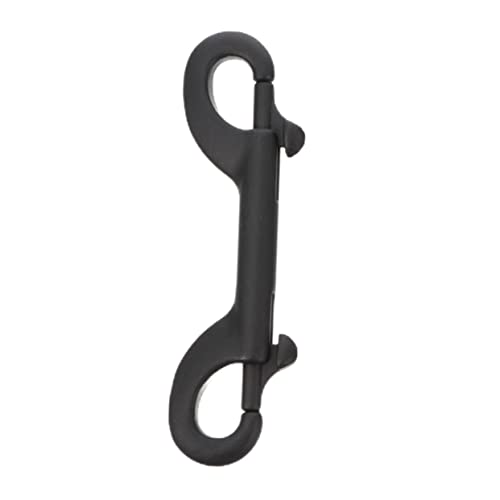 HOMOCONO Stainless Steel Double Hook Diving Hook Dual Dog Leash Hook Double-Sided Snap Hook for Dog Rope Leash