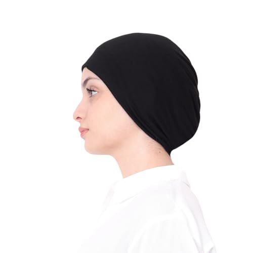 Mu Lan Legend Alif Cap | Cotton Jersey Handmade | Under Scarf Shawl Hijab Cancer Beanie | |Instant Lace Slip on4