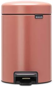Brabantia NewIcon Pedal Bin 3 L (White) Soft-Closure Bathroom Rubbish Bin, Removable Inner Bucket + Free Binbags