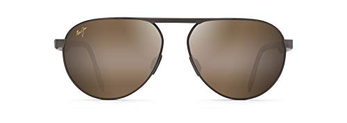 Maui Jim Swinging Bridges w  Patented PolarizedPlus2 Lenses Polarized Aviator Sunglasses, Brushed Chocolate Hcl Bronze Polarized, Medium