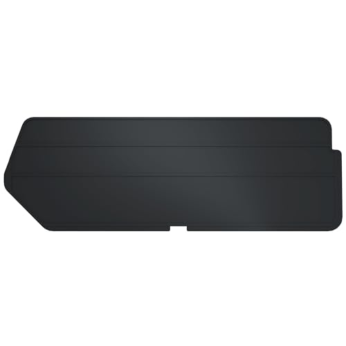Image of Akro-Mils 40224 Plastic Length Dividers for AkroBins Stackable Storage Bins Model 30224, Custom Storage Inserts for Tools, Crafts & Supplies, 6-Pack, Black