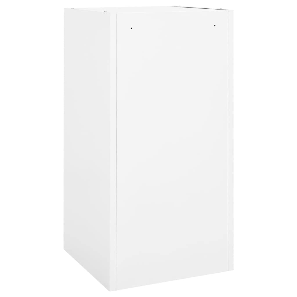 Genérico Armario para sillas de Montar Acero Blanco 53x53x105 cm,Equitación,Accesorios para riendas de Caballos,Accesorios para sillas de Montar,Soportes para sillas de montar-339603