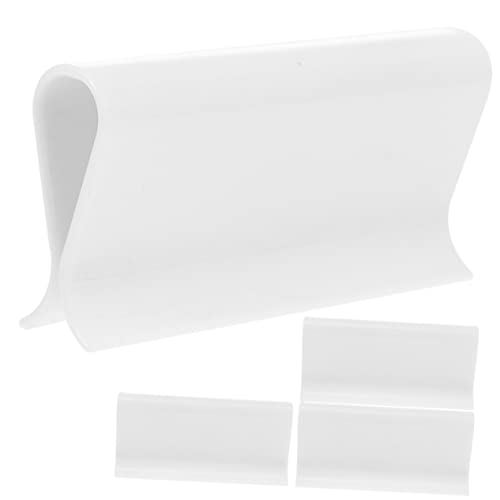 Warmhm Roller Blind Pulls Roller Blind Clips 4pcs White R-shaped Fabric Grips Spring Loaded Window Shade Fixing Tools for Indoor