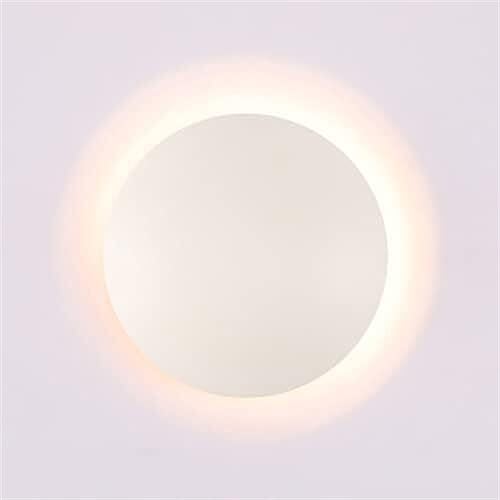 Lampe murale ronde LED en métal blanc dôme pour couloir chambre et escalier