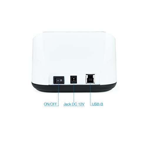 Dock SATA para disco duro 2.5 y 3.5 con USB 3.0 y clonación negro 3