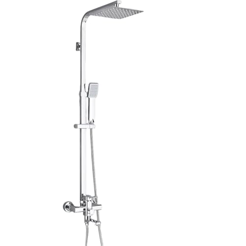 Mélangeur de douche noir mat anti-calcaire pour jet constant