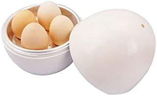 Rapid Egg Cooker,4 Egg Capacity Egg Cooker for Hard Boiled Eggs, Poached Eggs, 5 Minutes Microwave Special Egg Shape Cooking Tools