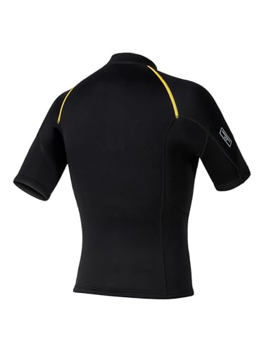 Camiseta de neopreno para hombre de 1.5mm, manga corta con cremallera frontal para surf miniatura 4