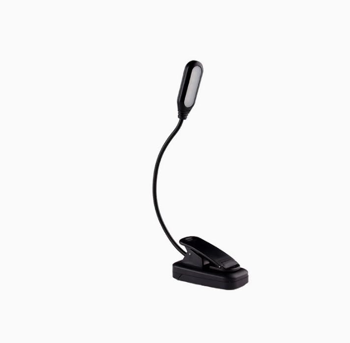 LED Book Light - Clip On, Rechargeable, Blue Light Blocking, 360° Bendable Neck [Energy Class A] (Cold)