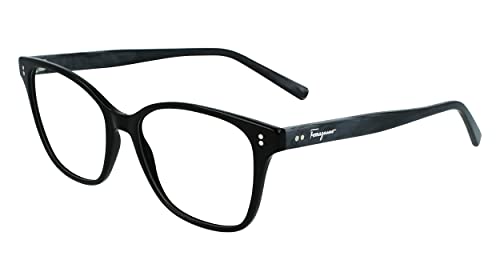 Image of Ferragamo SF2912 Black/grey marble 52/16/145 WOMAN Eyewear Frame