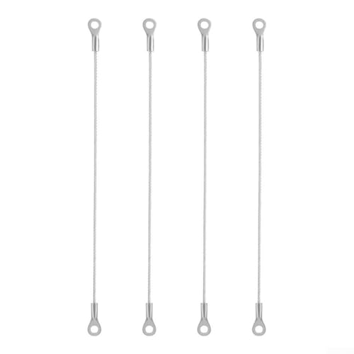 Schranktür-Rückhaltekabel, Edelstahl, Schrankscharnierbegrenzer, flexibler Türöffnungswinkel, Schutz, Begrenzung für Schranktüren, 4 Stück