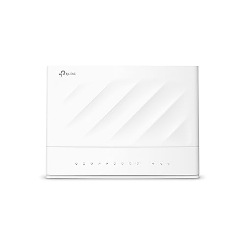 Tp-Link Vx230V Modem Router Fr Vdsl/Adsl, Dual-Band Wi-Fi 6 Ax1800Mbps, Profil Vdsl2 35B, Voip, 4 Gigabit-Ports, DSL-Anschluss, Fxs, Weiß