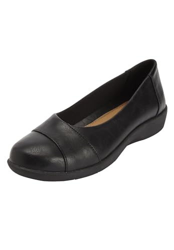 Comfortview Women's Wide Width The Gab Flat