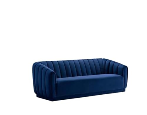 Image of Stylish & Modern Heavy Duty & Luxurious Traditional 3 Seater Sofa Chesterfield Sofa Arm Sofa Three Seater Sofa for Living Room Guest Room Hotels & Office. (Blue)