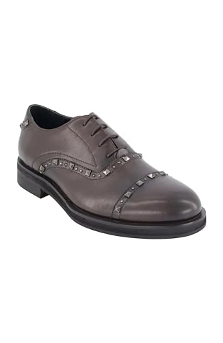 Karl Lagerfeld Paris Mens Studded Leather Oxfords Dress Shoe