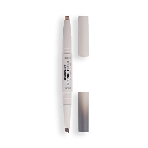 Revolution Beauty London, Precise Contour & Highlight Stick, All-In-One Face Makeup Product, Highly Blendable with Matte Finish, Vegan & Cruelty-Free, Light
