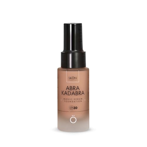 Skön Abrakadabra Glow - Foundationsserum mit Sonnenschutz SPF30, Hyaluronsäure-Serum für das Gesicht mit Kokosöl und Vitamin E für gleichmäßigen und strahlenden Teint - für alle Hauttypen, 30 ml