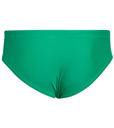 Sporti Solid Swim Brief Swimsuit Youth 22-28 (Green, 28Y) #TOP3