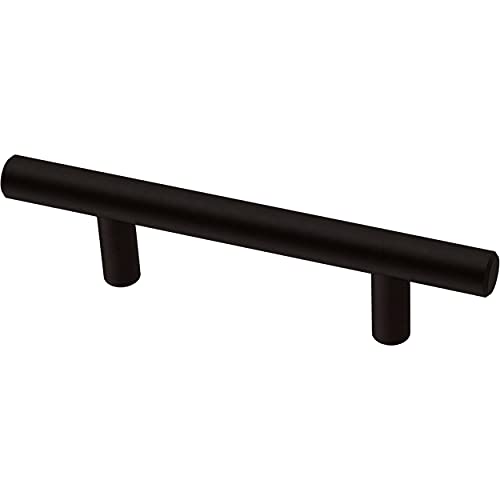 Franklin Brass (10-Pack) &ndash; Matte Black Cabinet Handles, 3 Inch Hole Center, Modern...