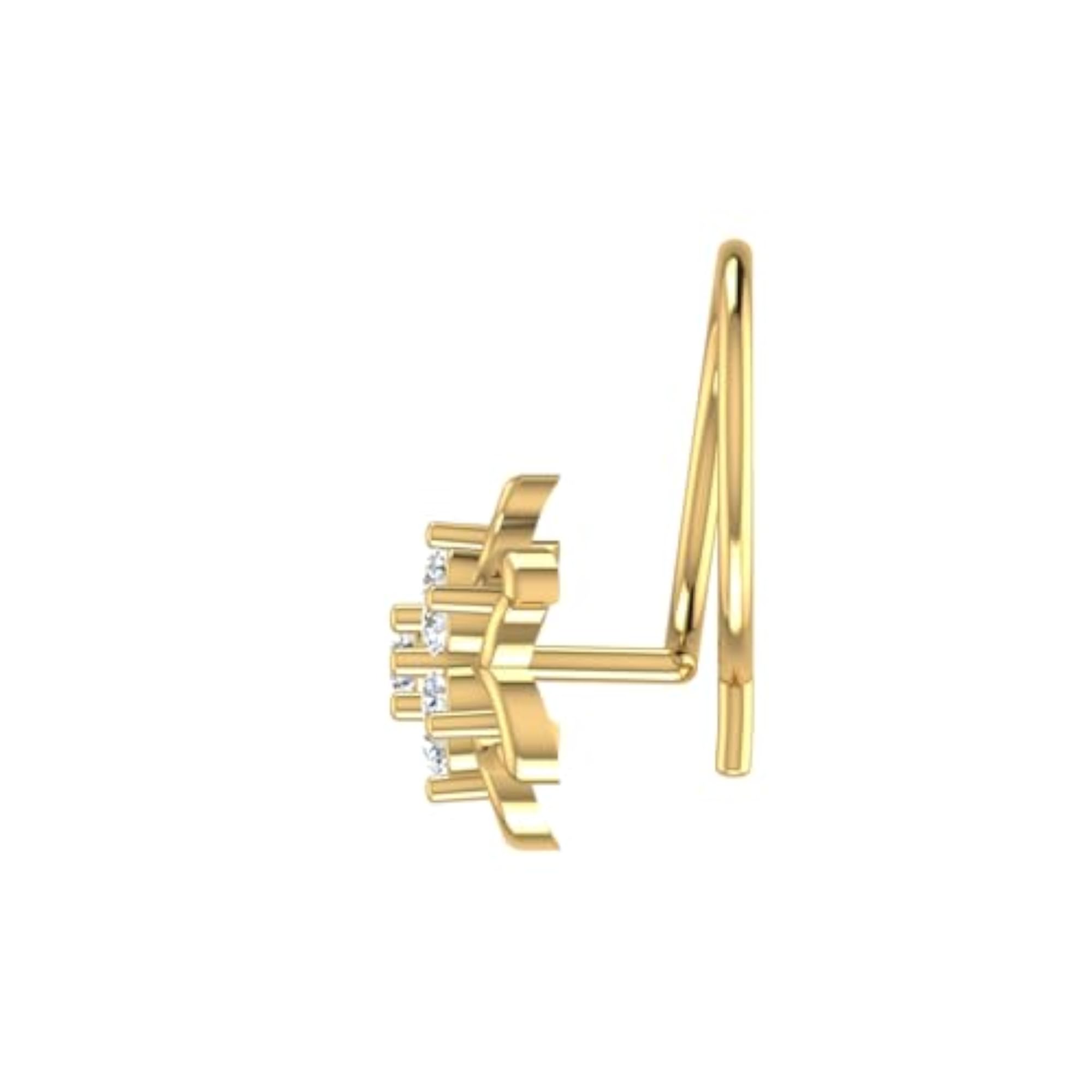 Women's 14Kt Yellow Gold Stud Nose Ring