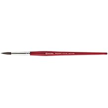 Escoda Aquario Series 1125 Artist Watercolor & Acrylic Short Handle Paint Brush, Petit Gris Natural Squirrel Hair, Round, Size 1