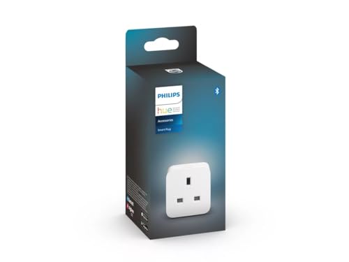 Philips Hue Smart Plug für Smart Home Automation Funktioniert mit Alexa, Google Assistant und Apple Homekit, Weiß, 1 Stück (1 Stück)