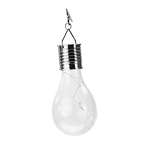 Garneck Led Solar Light Bulb Rotating Hanging for Garden Energy Saving 8000 Hours 4 Color Options