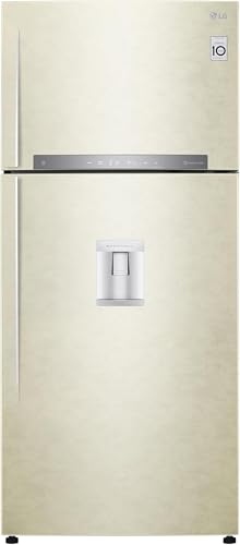 LG GTF744SEPED Frigorifero Doppia Porta, Classe E, 509l, Wi-fi, Door Cooling, Gestione Umidità, Dispenser Acqua, Cassetto 0 Gradi, Fabbricatore Del Ghiaccio, Compressore Smart Inverter Sabbia