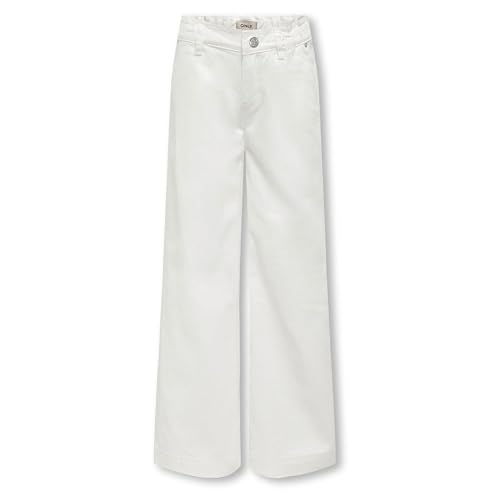 Pantalon en jean fille en coton stretch bleu avec poches pratiques