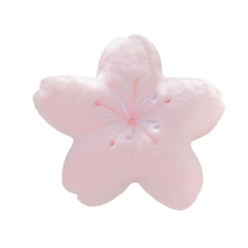 YiQinzcxg Cojín de peluche con forma de flor para niños, decoración de dormitorio, cojín decorativo suave para sofá y sala de estar