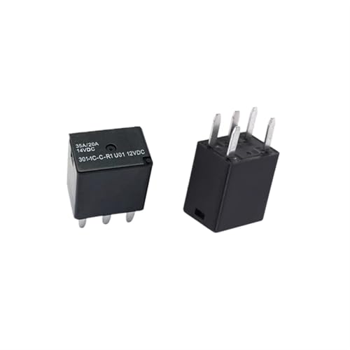Relé automotriz 12V CC 301-1C-C-R1 de 5 pies con capacidad de 35A para control eléctrico de coche