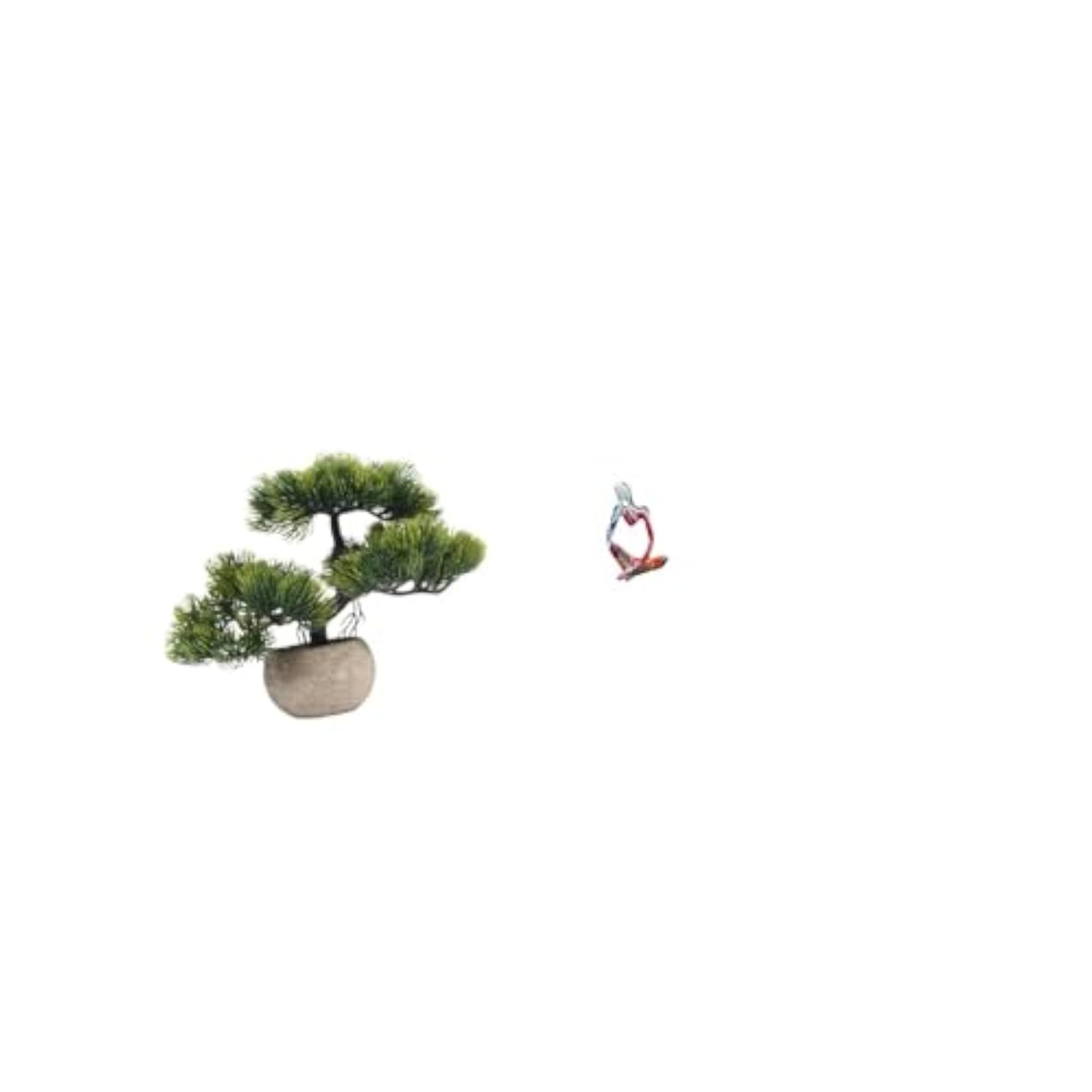 Artificial Bonsai Tree Resin Statue Abstract Sculpture