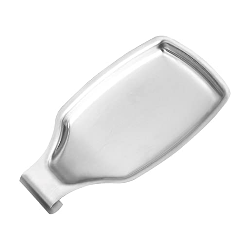 XZSomaloy Spoon Rest Spoon Holder Stainless Steel Utensil Rest Kitchen Ladle Spoon Holder Spoon Tray Shelf Cooking Utensils Rest for Kitchen Spatula Ladle Brush Other Cooking Utensils